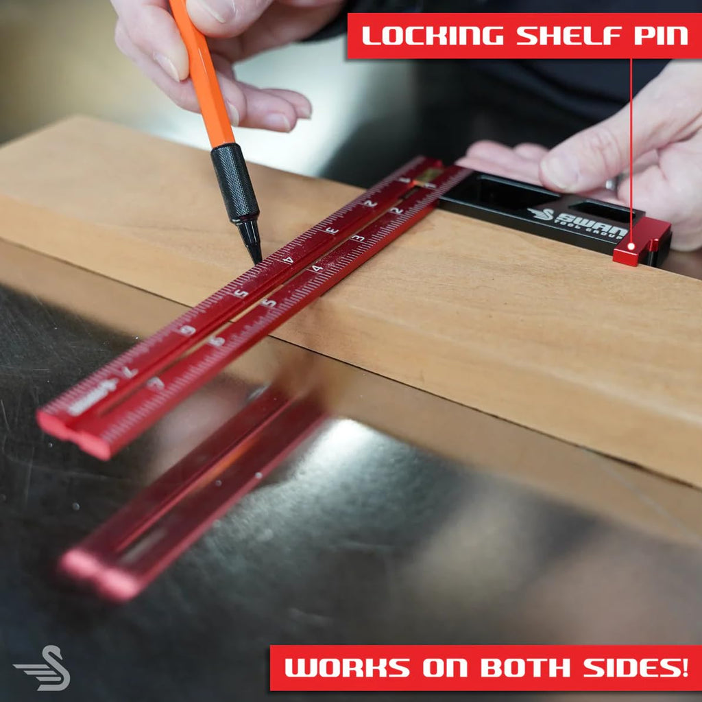 Swan Tool Group Merlin Flat Double Square, 8 Inch