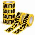 6 Roll Caution Tape 3 in x 1000 ft Yellow Black Warning Tape