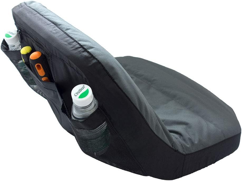 Weatherproof Deluxe Riding Lawn Mower Seat Cover, Medium, Black | For Seats 12.4-14.1" High, 600D Oxford