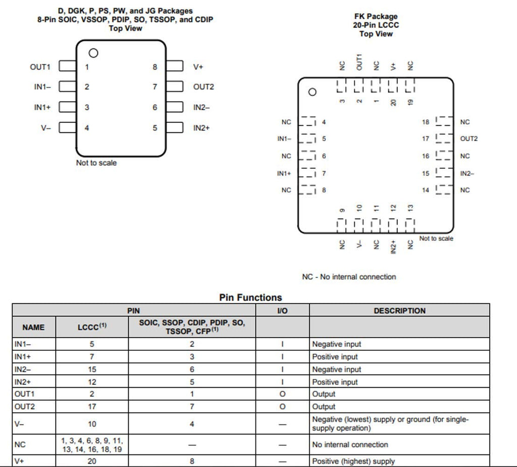 Horinktor 20pcs LM358N Low Power Dual Operational Amplifier,DIP-8.