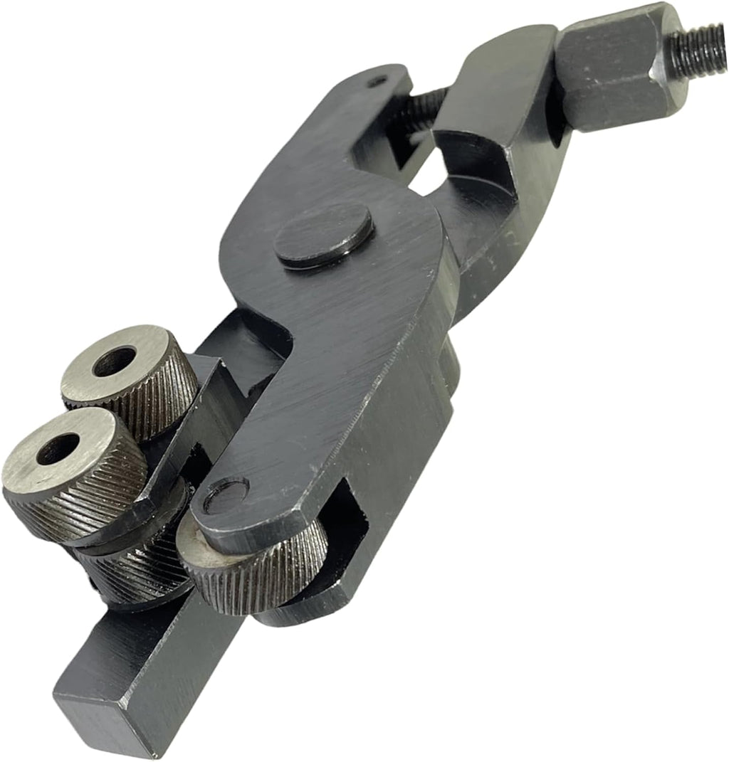 Shank 1/2" Quick Action Scissor Type Knurling Tool Holder Capacity 1/16-2.1/4" | Length: 6" With CARBON STEEL MEDIUM KNURLING WHEELS TOOLS 3/4" x 3/8" x 1/4 (Combo)