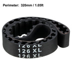 uxcell 126XL Rubber Timing Belt Synchronous Closed Loop Timing Belt Pulleys 10mm Width
