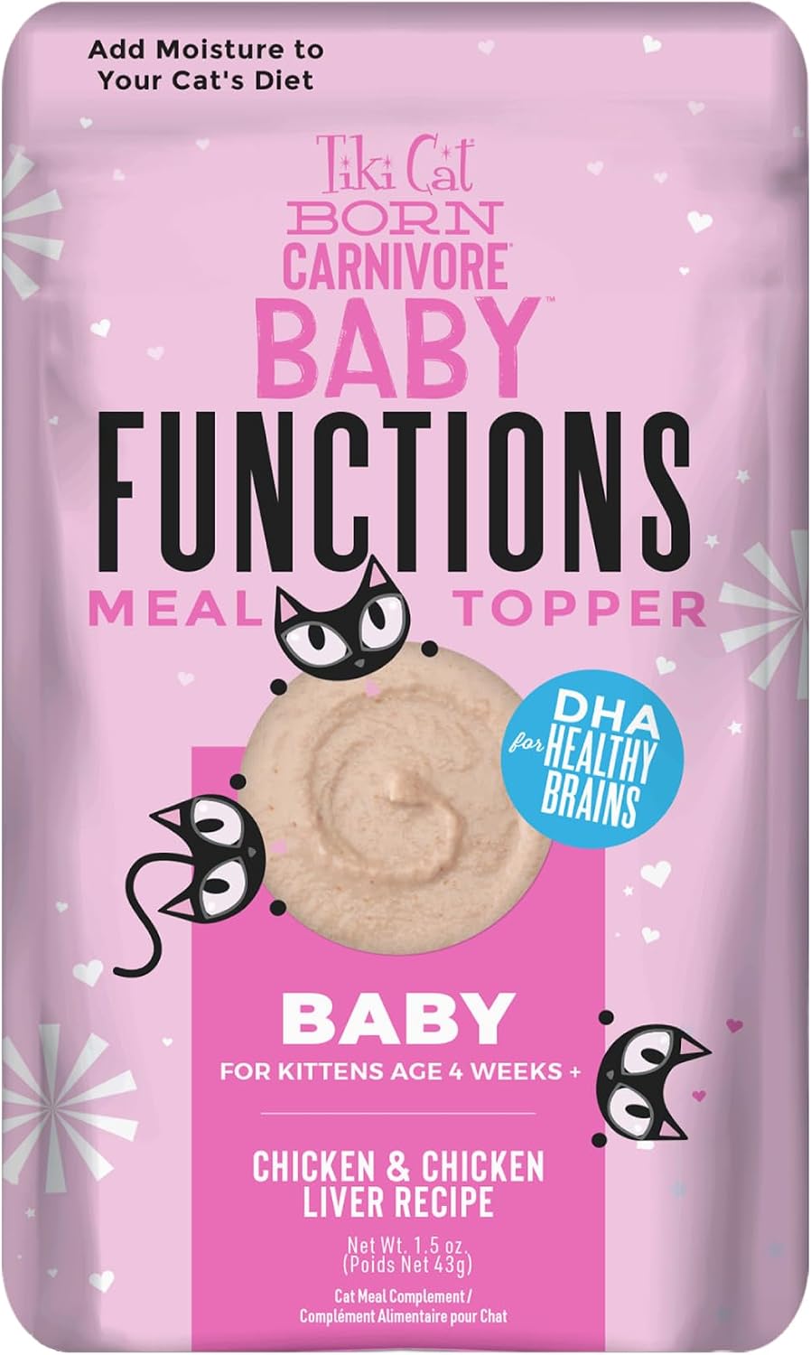 Born Carnivore Baby Topper, Chicken & Chicken Liver, 1.5 oz. Pouch