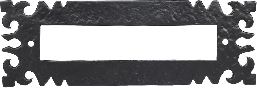 Iron Black Antique Powder Coated 12"x4" Inch Letter Plate Mail Slot For Front Door