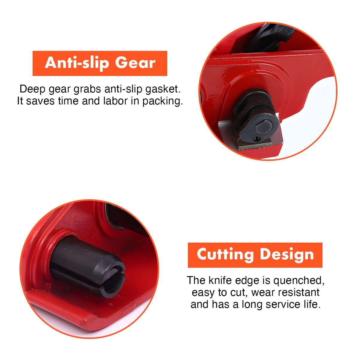 Heavy Duty Poly Strapping Tensioner & Cutter Manual Banding Tools Windlass for 1/2" -3/4" Width Polyester Polyproplyn