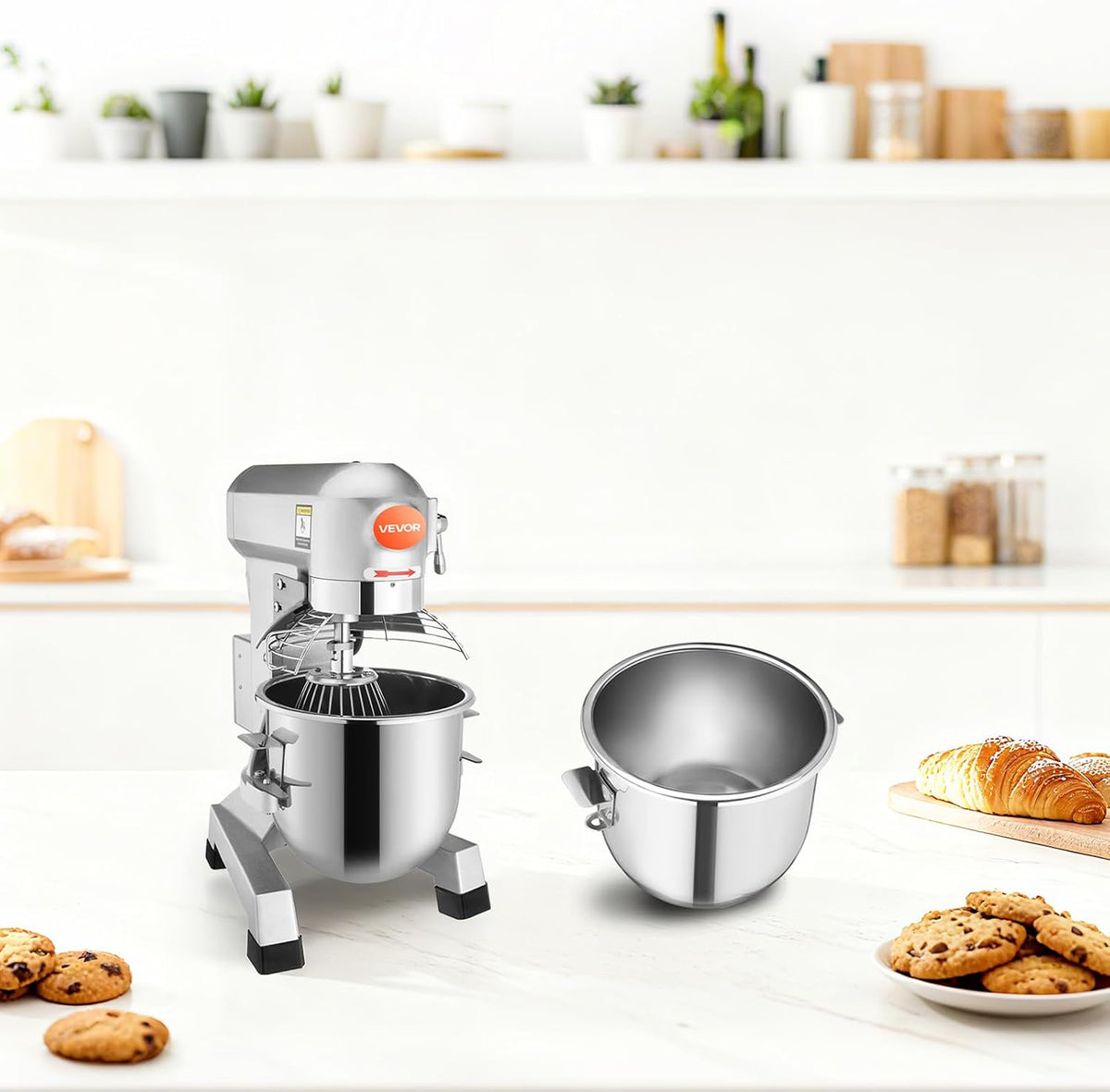 30Qt Commercial Food Mixer Timing Function 1250W Commercial Mixer