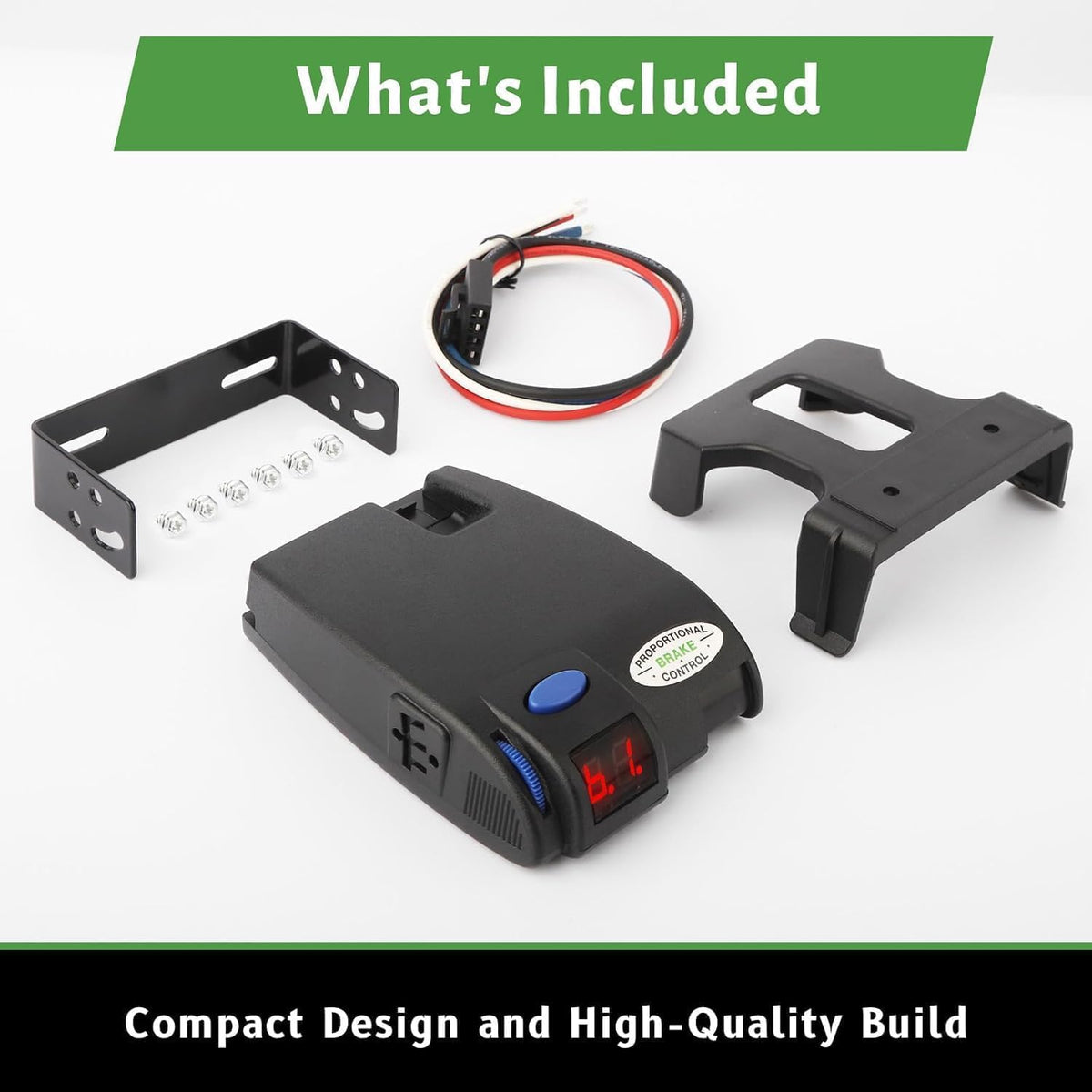 Proportional Trailer Brake Controller Compatible with Tekonsha 90160 Primus IQ, Self-Leveling Electric Brake