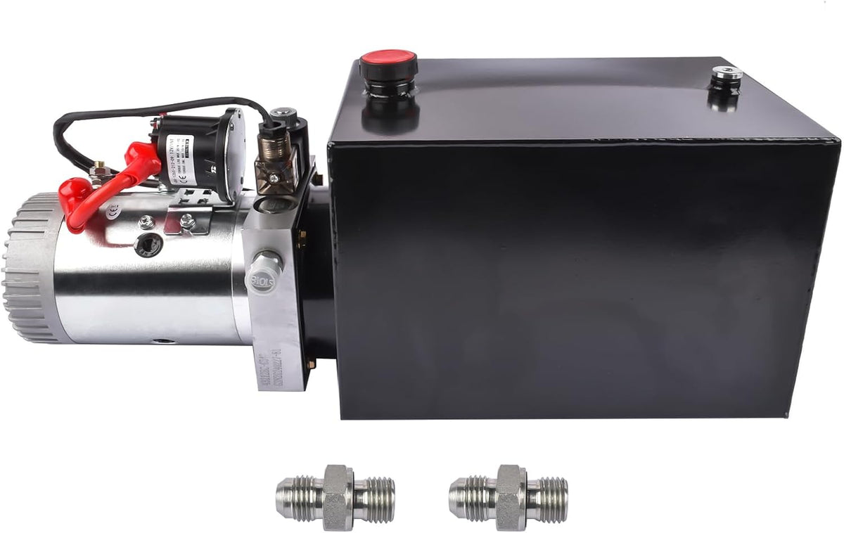 12 Quart Single Acting Hydraulic Power Unit 12V, 3200PSI