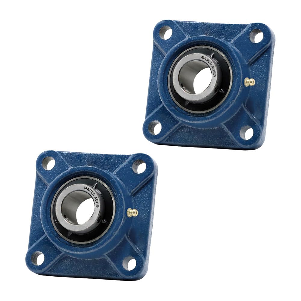 MAPLE ACE UCF209 Square Flange Bearing 45mm Bore Self-Aligning (Qty 2)