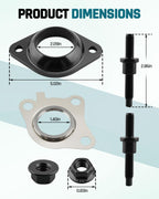 Exhaust Downpipe Adapter Flange Gasket Stud Kit Fit for Ford 3.5L Ecoboost