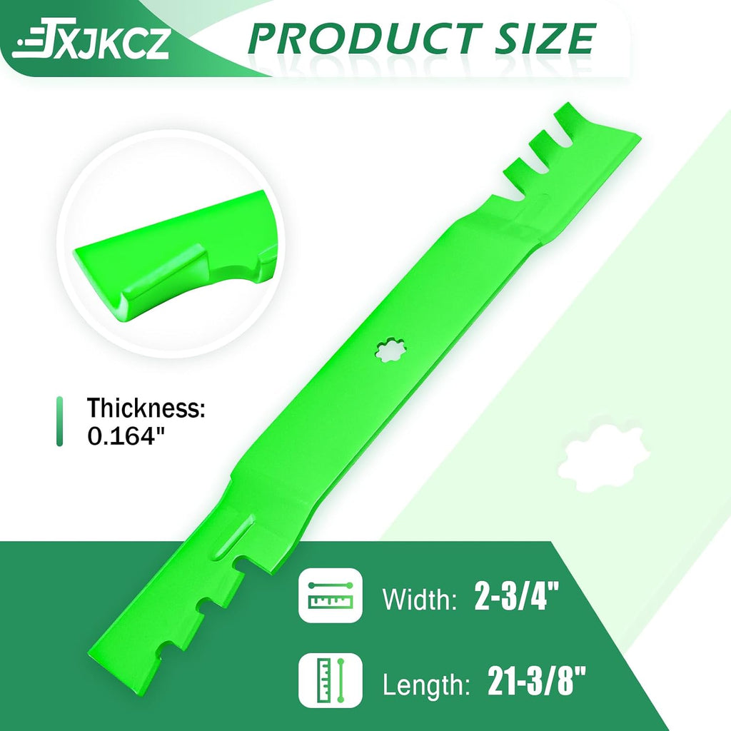 GY20850 GX22151 Blades Fits 42" Deck John Deere S120 S130 D110 D130 X105 X145 X300 LA120 LA125 E110 Lawn Mower Replaces AM141033 AM137328 UC21583 (Gator Mulching) 2 Pack