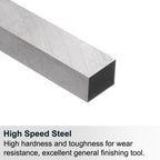uxcell Lathe Tool Bit 8mm x 10mm x 200mm, Square Lathe Turning Tool Blanks, HSS (High Speed Steel) Rectangular Fly Cutter Mill Blank, 5pcs