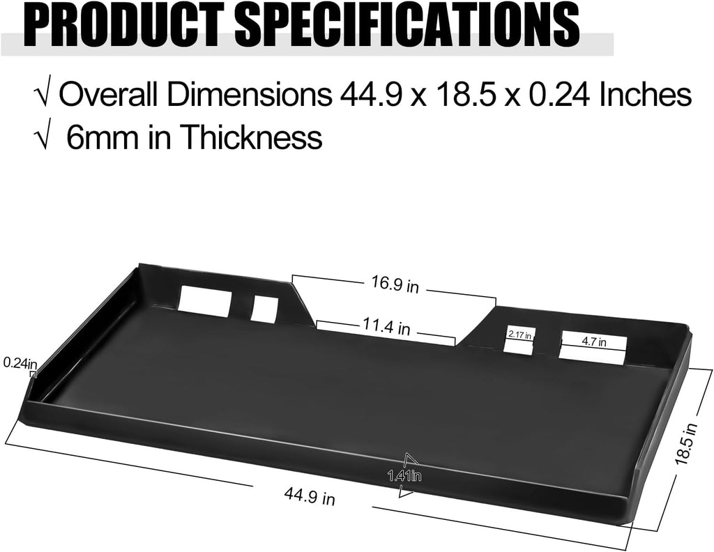 Skid Steer Attachment Plate, Universal Quick Attach Adapter Mount Plate, Fits Skid Steer Tractor,Plate-A