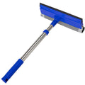 2-in-1 Window Squeegee&Car Squeegee with 15.7"-27.5" Retractable Stainless Steel Handle, Windshield Cleaner Tool for
