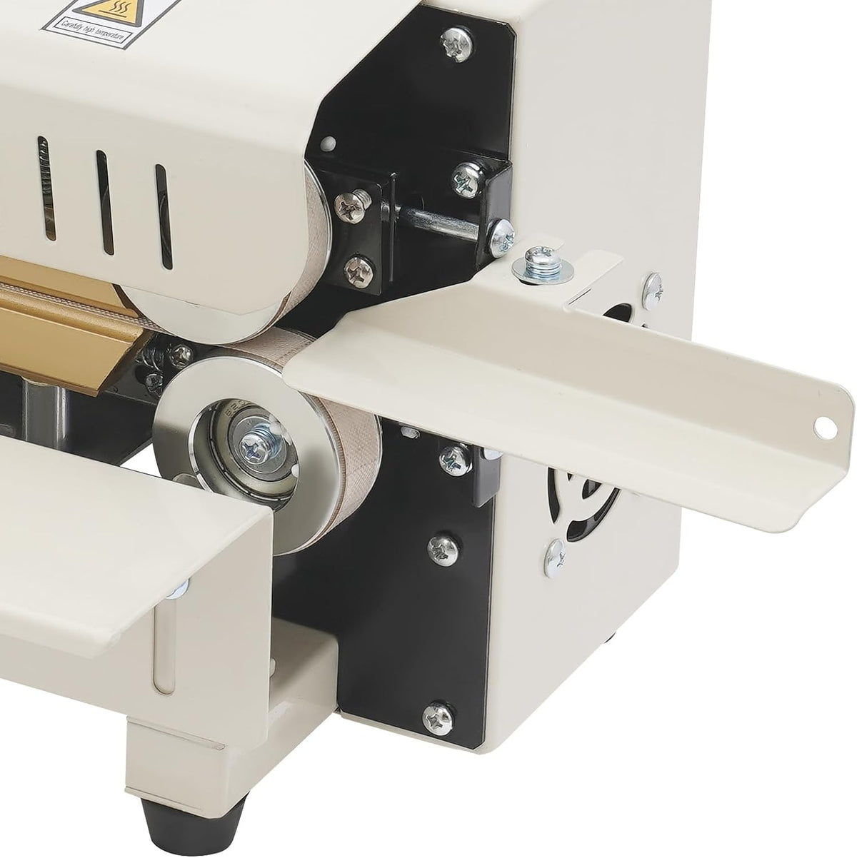 Automatic Continuous Band Sealer, 600W Horizontal Bag Sealing Machine with Digital Temperature Control & LED Display