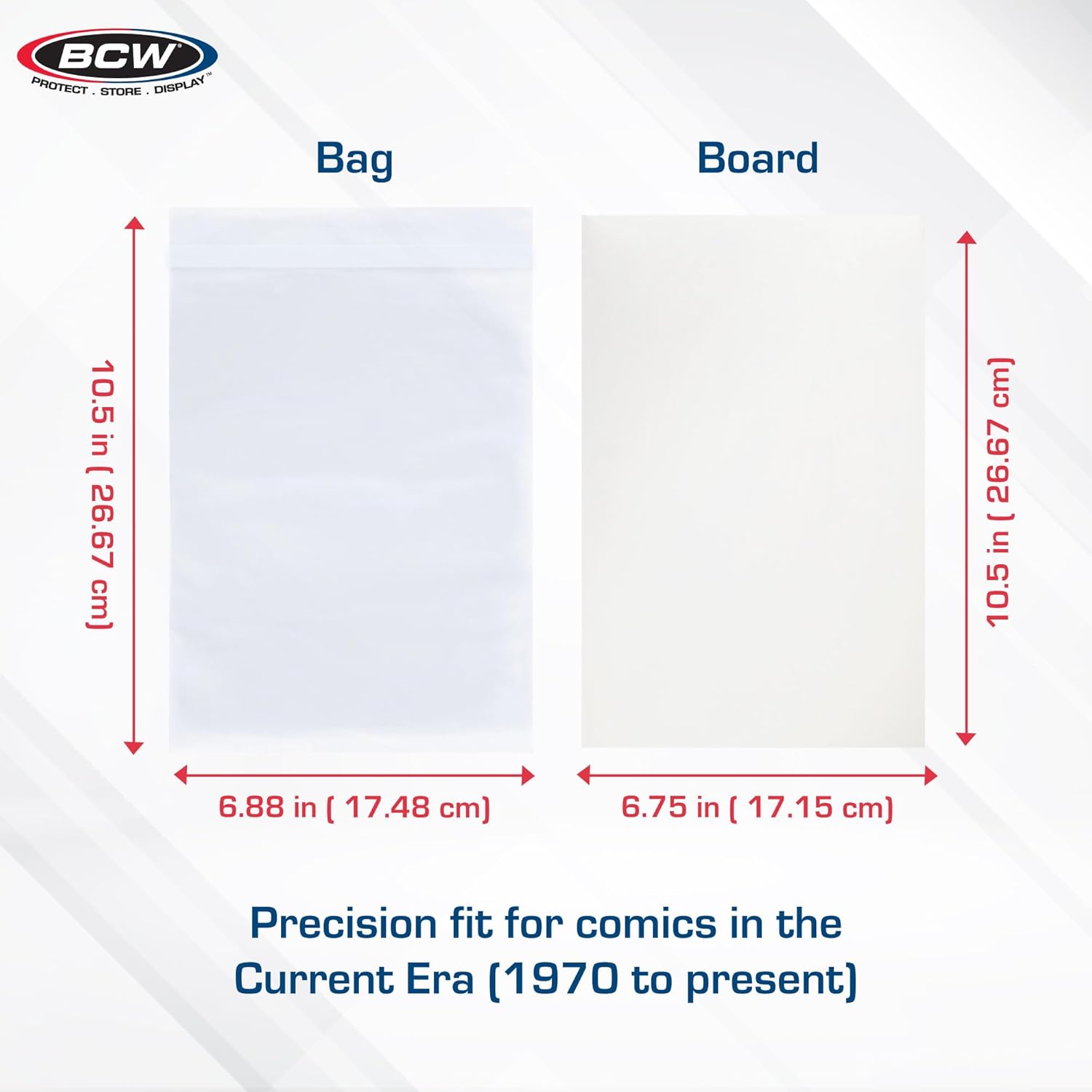 Resealable Current Comic Bags and Boards Combo, 100 Count Each | Protect current comics with 100 acid-free resealable
