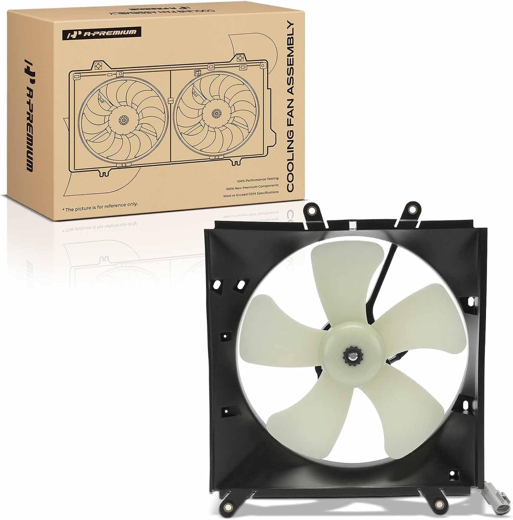 A-Premium Left Engine Radiator Cooling Fan Assembly
