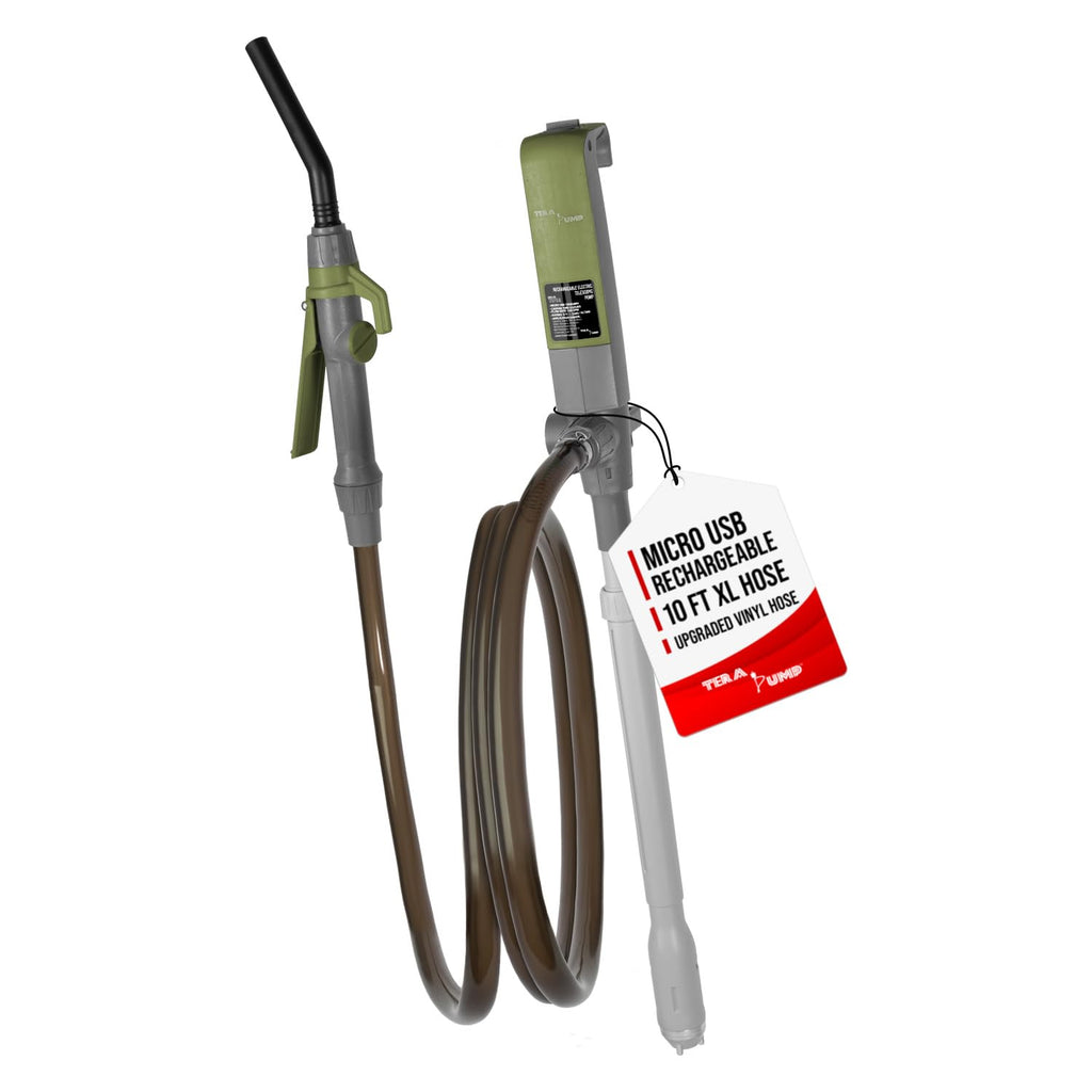 TERA PUMP Fuel Transfer Pump w/Quick Flow Control Nozzle