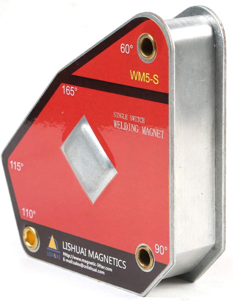 Strong Single Switch Welding Magnet Holder,Neodymium Magnetic Welding Clamp,Magnet Square 45 90 Degree (Multi-Angle)
