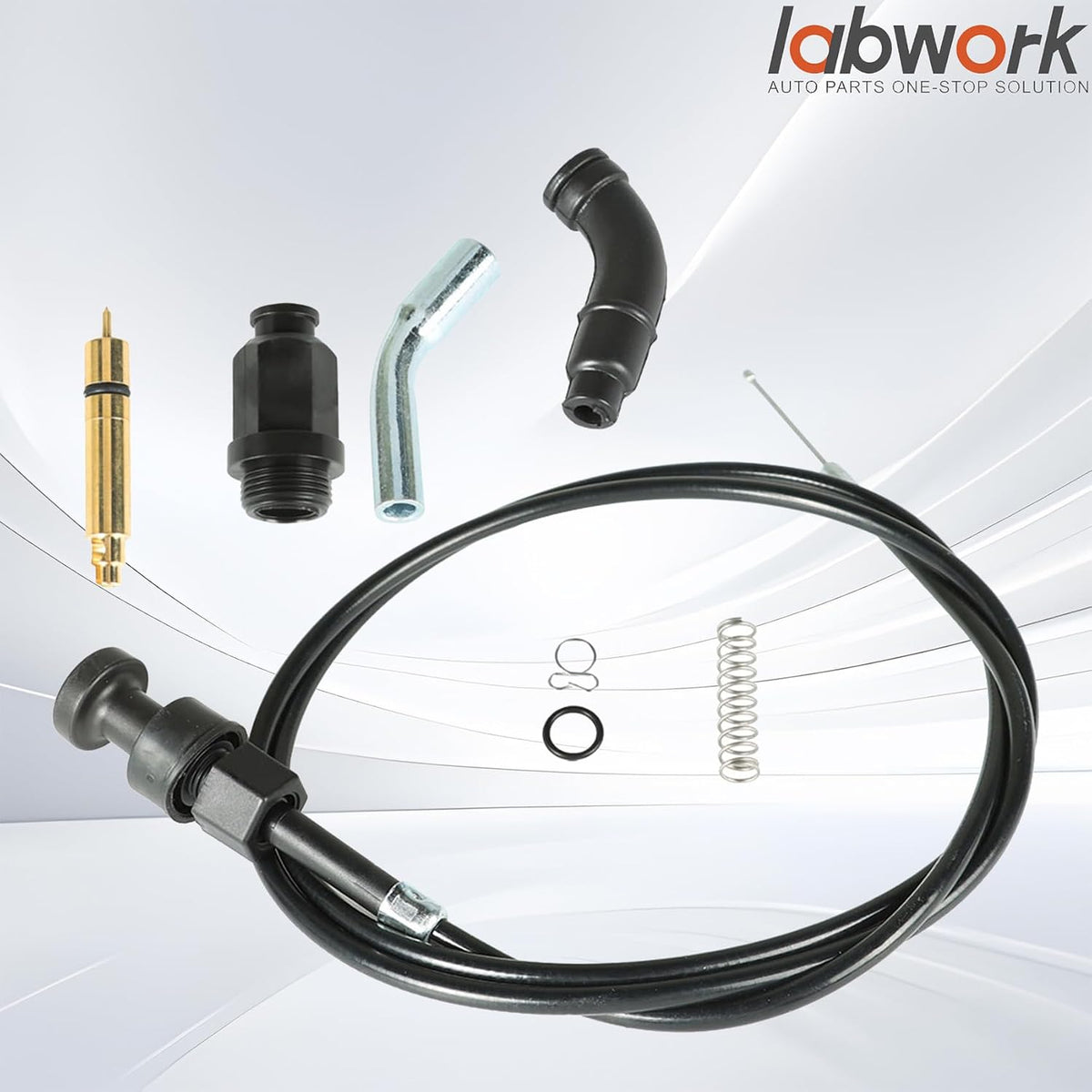 labwork Choke Cable Valve Plunger Repair Kit Replacement for Honda TRX500