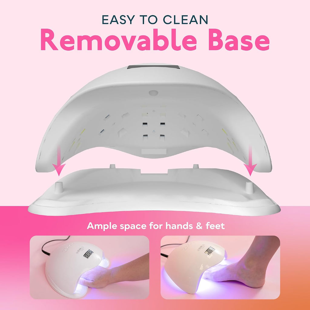 UV LED Nail Lamp, Upgraded UV Light with 4 Timer,Digital Display SUN5plus | 10/30/60/90s Timer UV Light for Gel