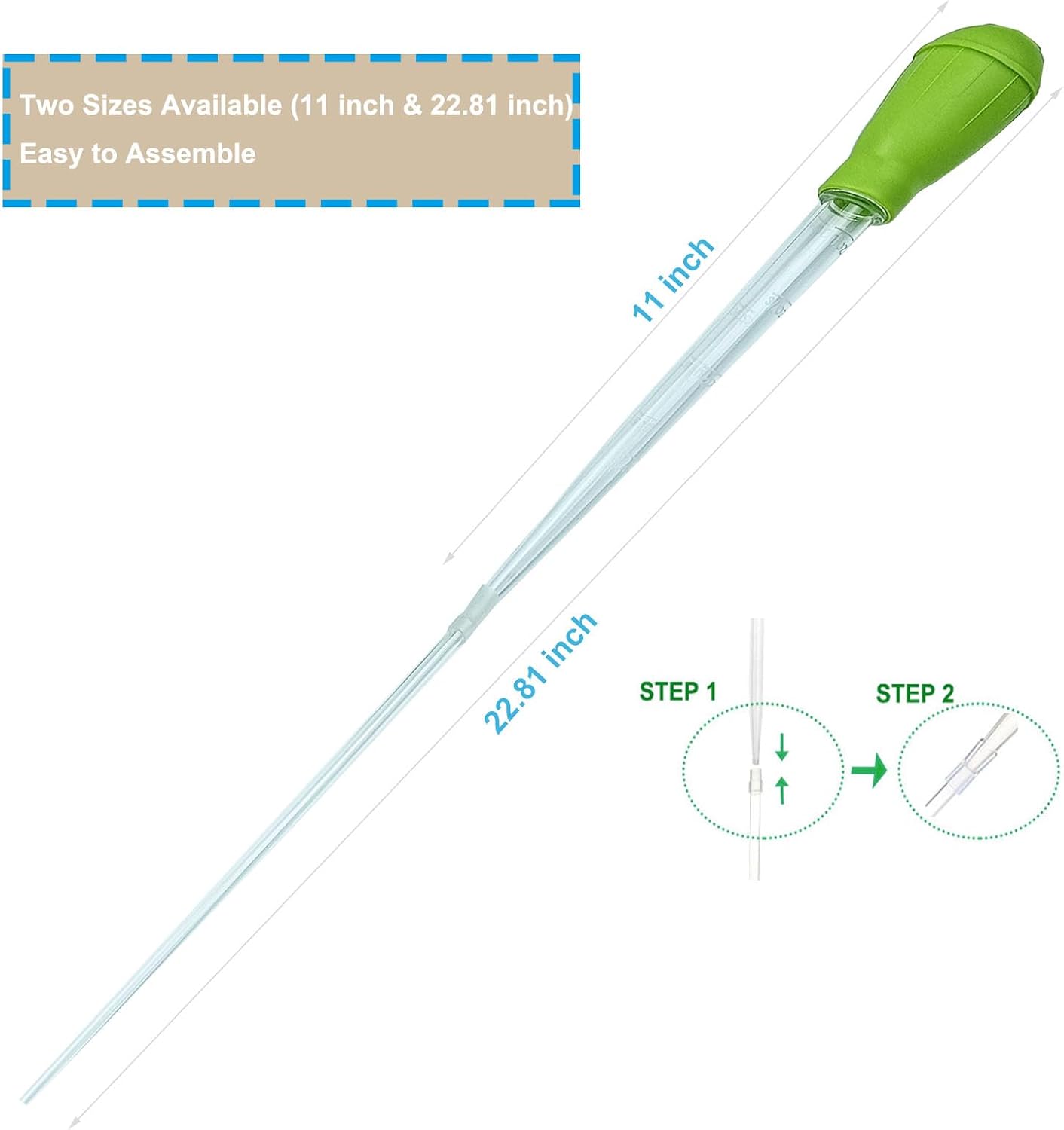 25.2 Inch Aquarium Algae Scraper/Remover for Glass Fish Tanks, Stainless Steel Cleaner Tool Kit/Cleaning Accessories