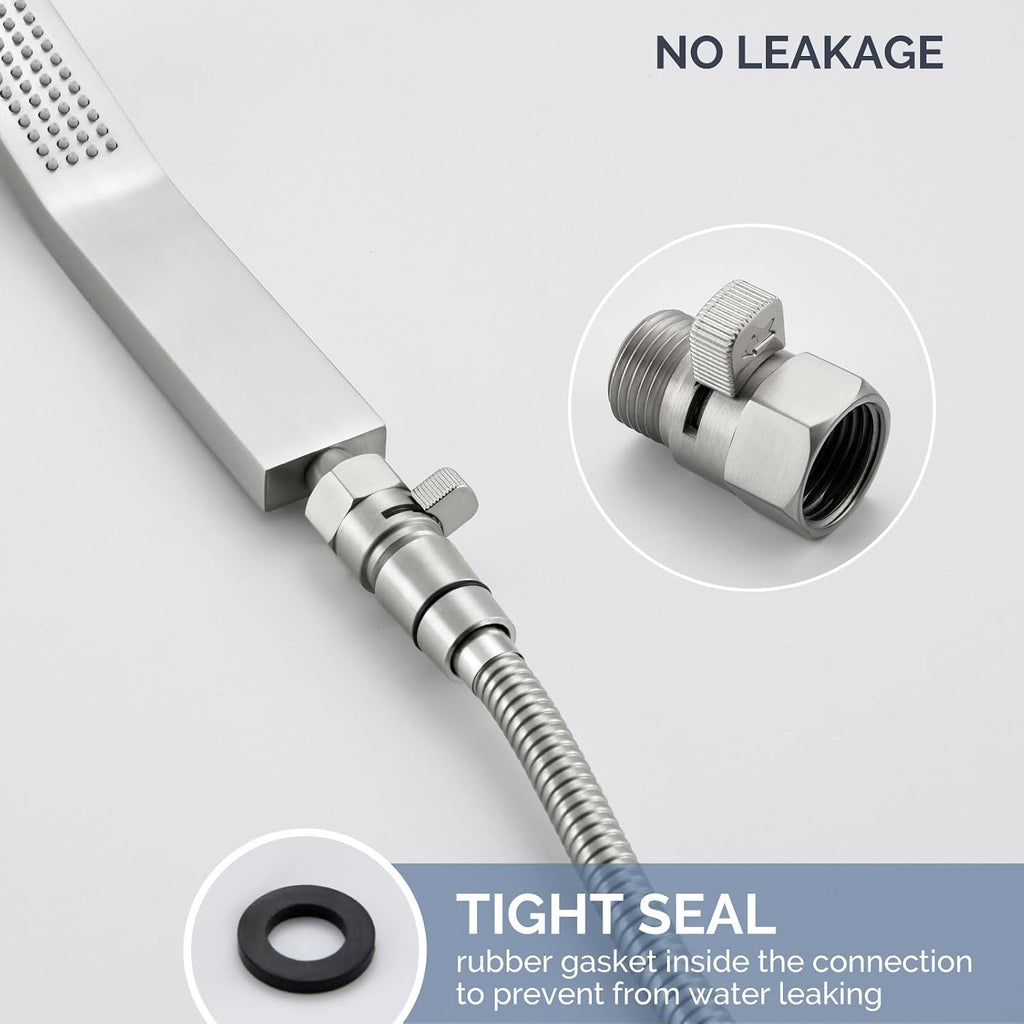 Angle Simple Water Flow Control Valve, Shower Shut Off Valve Brushed Nickel