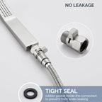 Angle Simple Water Flow Control Valve, Shower Shut Off Valve Brushed Nickel