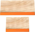 2 Sizes Wooden Screen Printing Squeegee, 75 Durometer Ink Scraper | 9.4 and 5.9 inches, 75 durometer