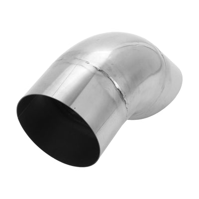 Motoforti 4" ID Inlet Turn Down Exhaust Hose T304 Stainless Steel Surface Polishing Mandrel Bend Elbow Tube 9.1" Overall Length Suitalbe for 4" OD Tailpipes