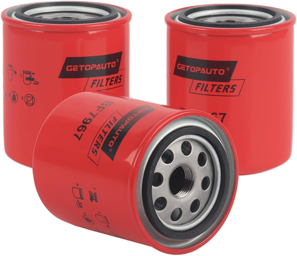 GETOPAUTO BF7967 Fuel Filter Compatible with Baldwin Heavy Duty（Set of 6)