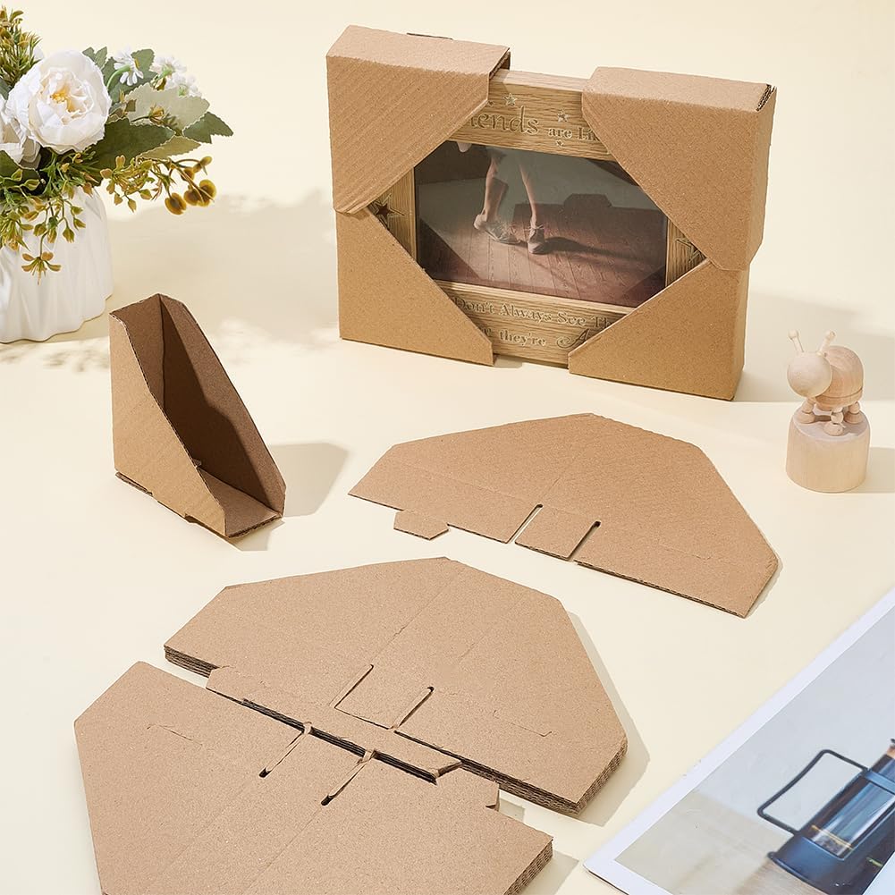 100Pcs Picture Frame Corner Protectors, Fit 1.4" Frames Adjustable Cardboard Guards for Moving Supplies Cardboard