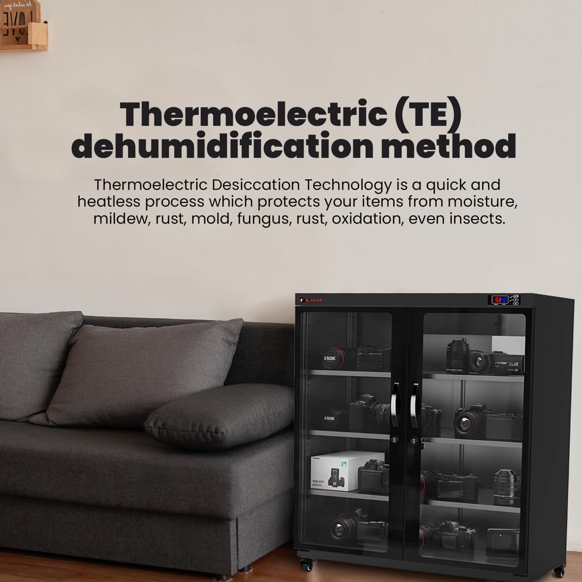 Electronic Dry Cabinet with Combination Lock, 300L
