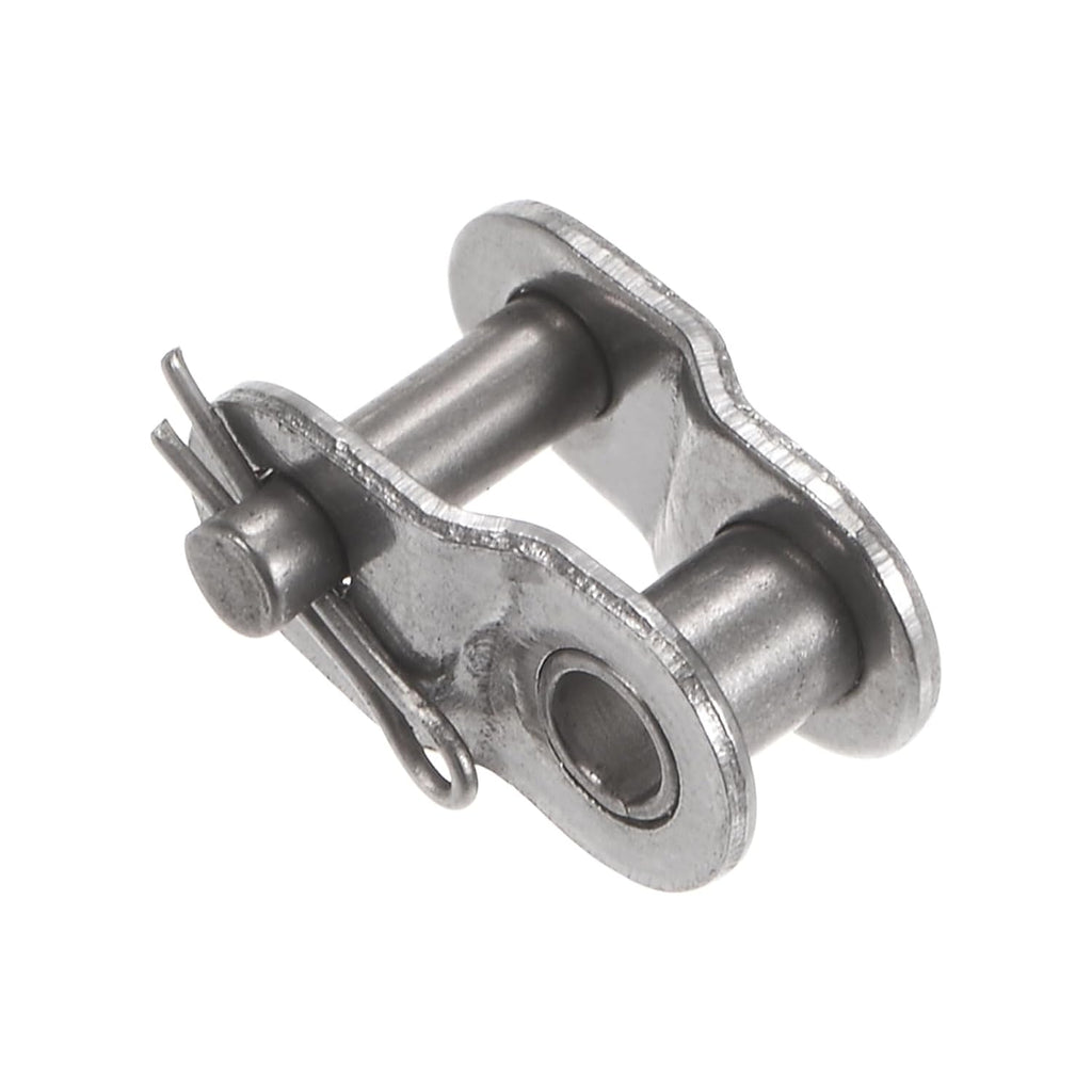 uxcell 4Pcs #25 Chain Offset Half Link Roller 1/4" Pitch Stainless Steel Standard Chain End Connector Split Links for 04C Chain