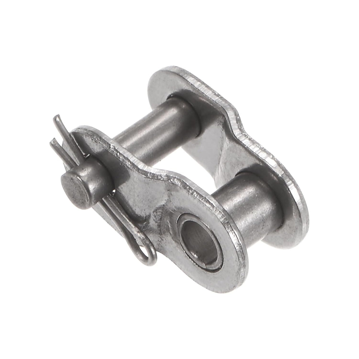 uxcell 4Pcs #25 Chain Offset Half Link Roller 1/4" Pitch Stainless Steel Standard Chain End Connector Split Links for 04C Chain