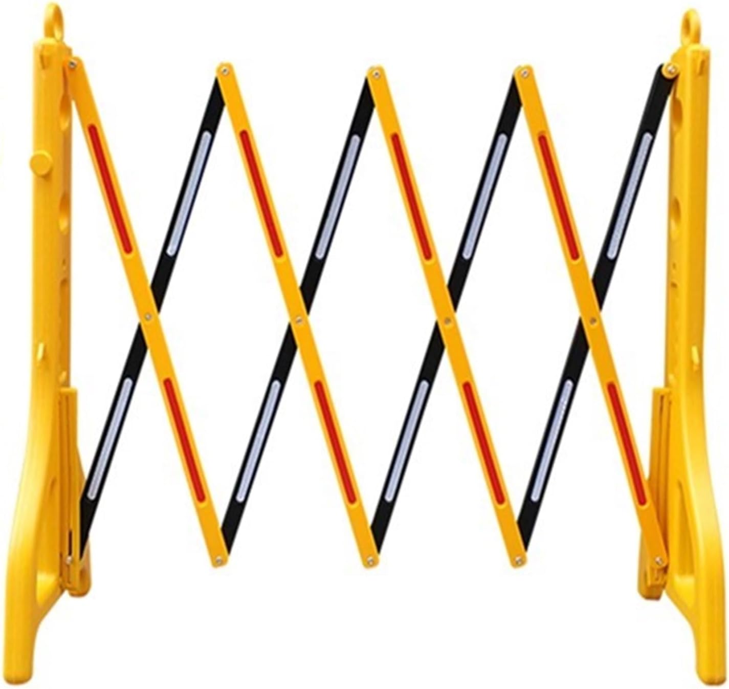 Expandable Mobile Barricade, Plastic Water Filled Safety Barricades, 38” Height Expandable Traffic Fence for Hospital