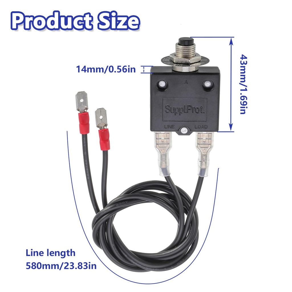 BOJACK 3 Amp 5 Amp Resettable Fuse HVAC Tools Circuit Tester