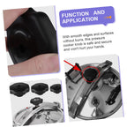 4 Pcs Pressure Cooker Lid Knobs, Black Plastic Replacement Handles