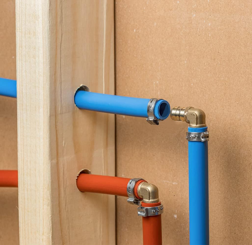 25 Pack 3/4" PEX Fittings, PEX Elbow Fittings, Brass PEX Fittings