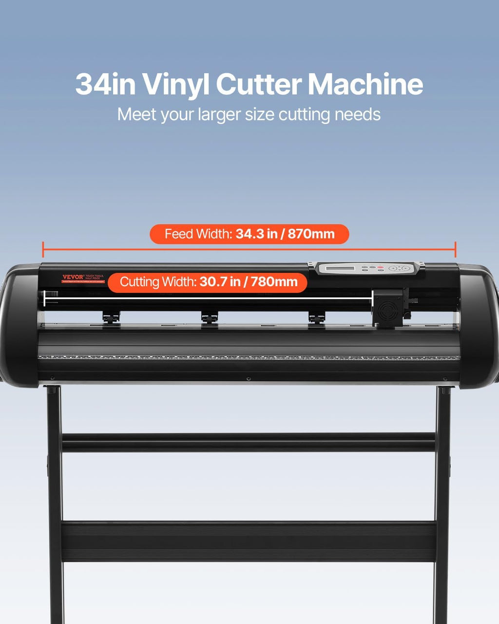 Vinyl Cutter Machine 34 inches Bluetooth Cutting Plotter Machine | For Windows & Mobile, 400 in / 10 m Accuracy