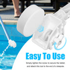 Pool Tab Holder Tablet Holder with EZ-Clip Handle for Pool Care, Fits for 3-Inch Chlorine Tablet