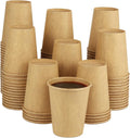 Paper Cups, 100 Pack 8 Oz Kraft Disposable Cups, Paper Coffee Cups 8 Oz