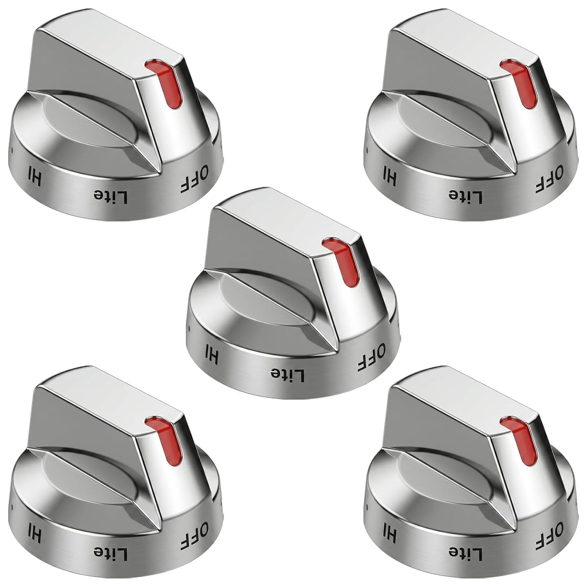 DG64-00473A Stove Knobs Replacement, Burner Control Dial Knob, 5-Pack