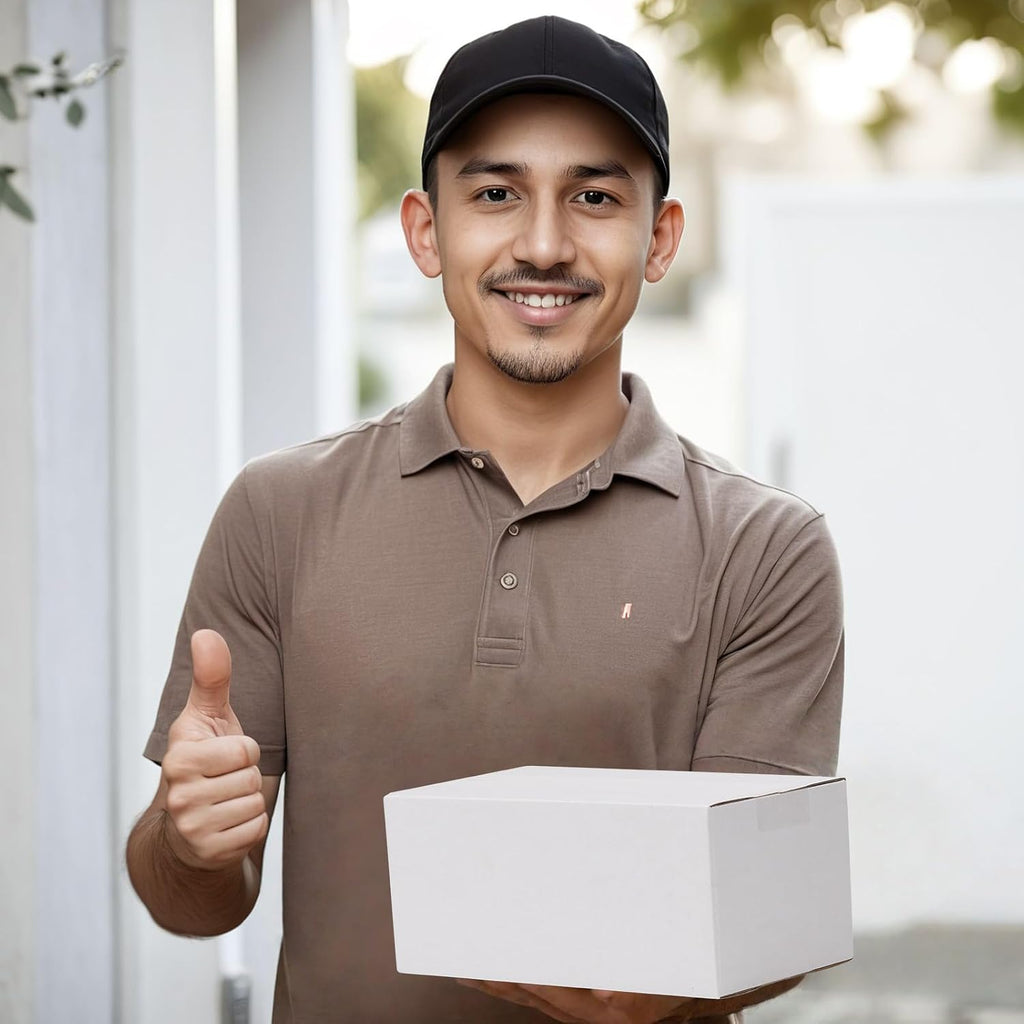 9x5x4 Shipping Boxes Set of 40, White Corrugated Cardboard Box for Mailing Packing Gifts Small Business