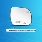 Passenger Side Mirror Compatible with 2011-2019 Toyota Sienna