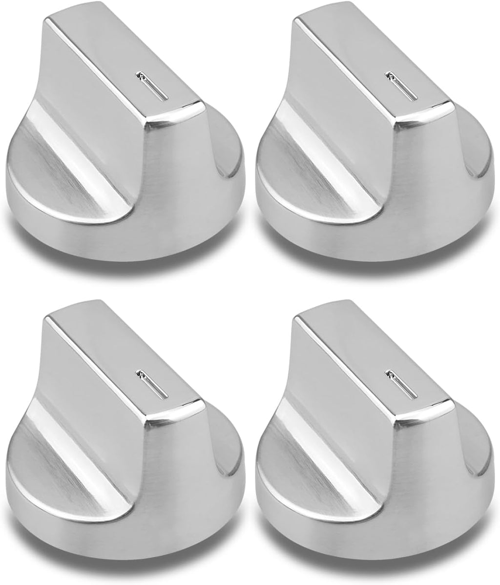 Plastic Gas Range Stove Control Knob Replacements -Non-Metallic knob-Fit for Whirlpool Stove Oven Replacement Knobs Replace W11366438 W11084623 W10850010 4PCS