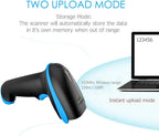 QR Code Scanner Wireless 2D Barcode Scanner With Stand Supports Screen Scan Handheld CMOS Imager Long Range Portable