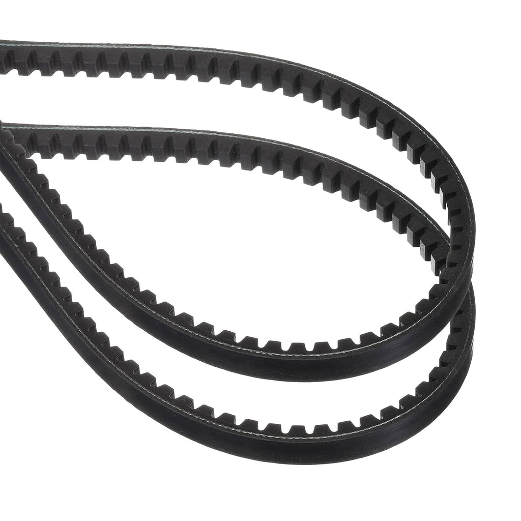 uxcell 2 Pcs BX28 EPDM V-Belt, Raw Edge Cogged Industrial Rubber V Belt 0.67" Width x 28" Inside Circumference