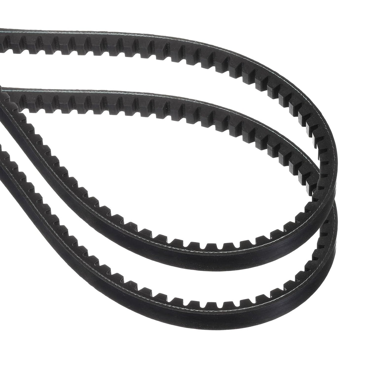 uxcell 2 Pcs BX28 EPDM V-Belt, Raw Edge Cogged Industrial Rubber V Belt 0.67" Width x 28" Inside Circumference