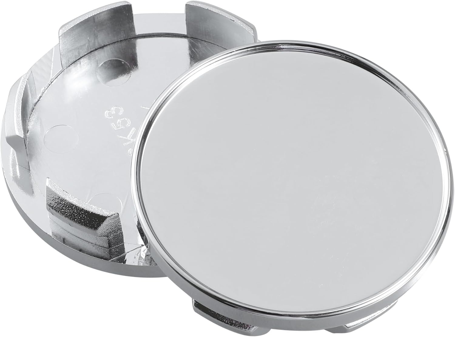 48mm Inner Diameter 6 Clips 53mm Overall Outer Diameter Wheel Rim Hub Center Caps Cover Silver Tone - Pack of 4 | 6